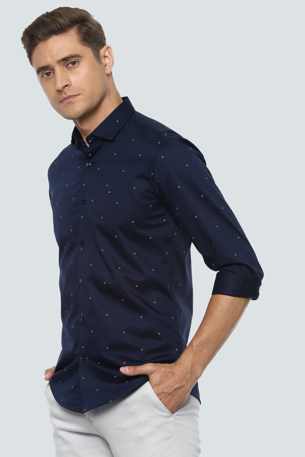 Navy Shirt For Men - Louis Philippe