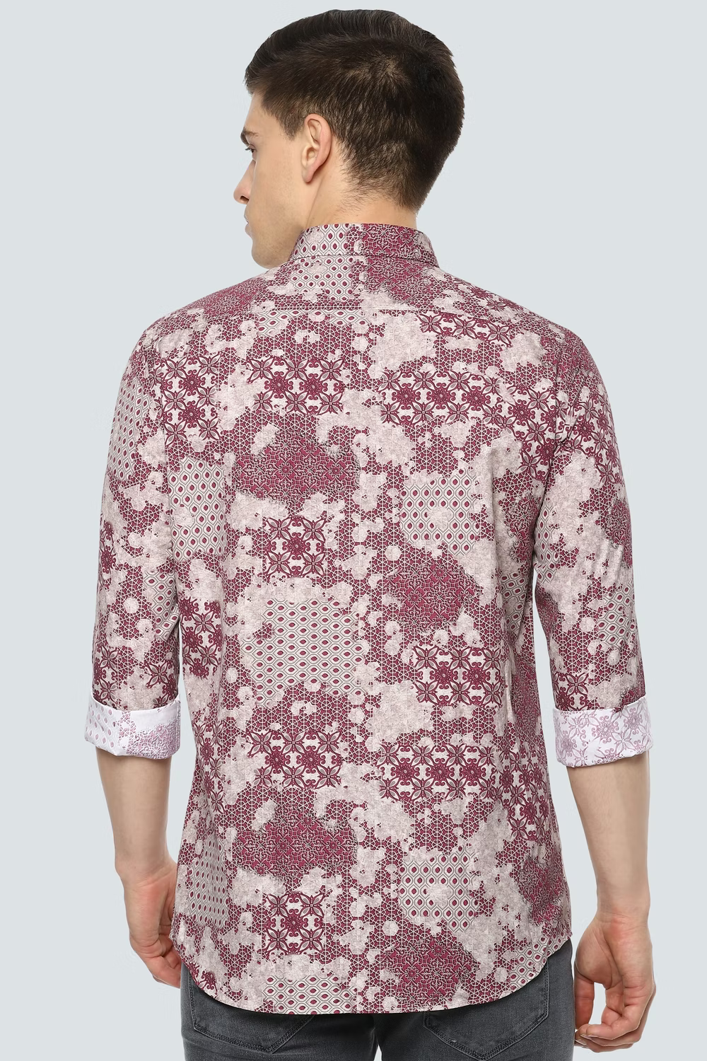 Red Printed Shirt For Men - Louis Philippe